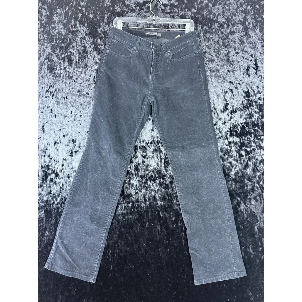 Levis‎ 505 Jeans Mens 29x32 Black Corduroy Pants Regular Straight Leg